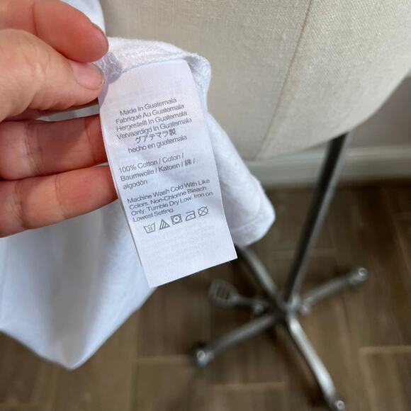 J.Crew White Cotton Tiered Dress Large NWT Resort Beach Clean Girl Minimal Sz L - Picture 6 of 9